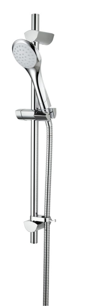 Bristan Sonique Rear-Fed Exposed Chrome Thermostatic Mixer Shower