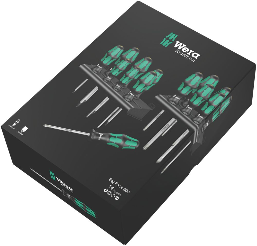 Wera Kraftform Plus Mixed Screwdriver Set 16 Pieces