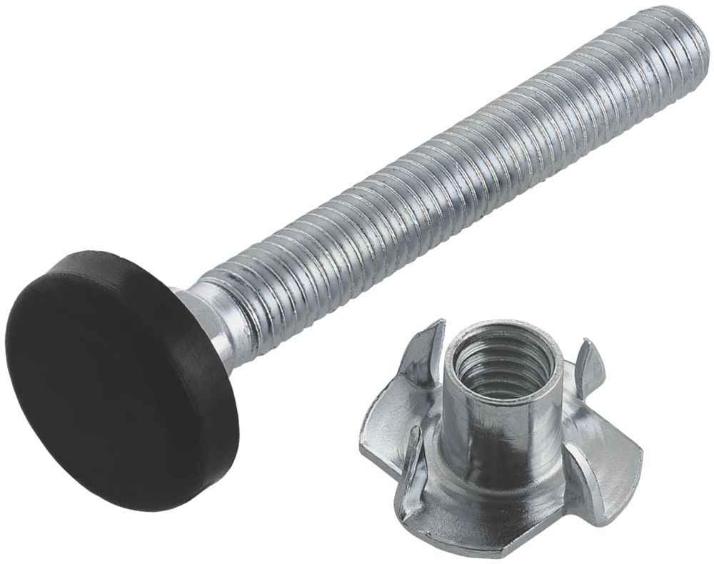 Suki Levelling Foot M8 X 60mm 2 Pack Worktop Fittings Screwfix Com