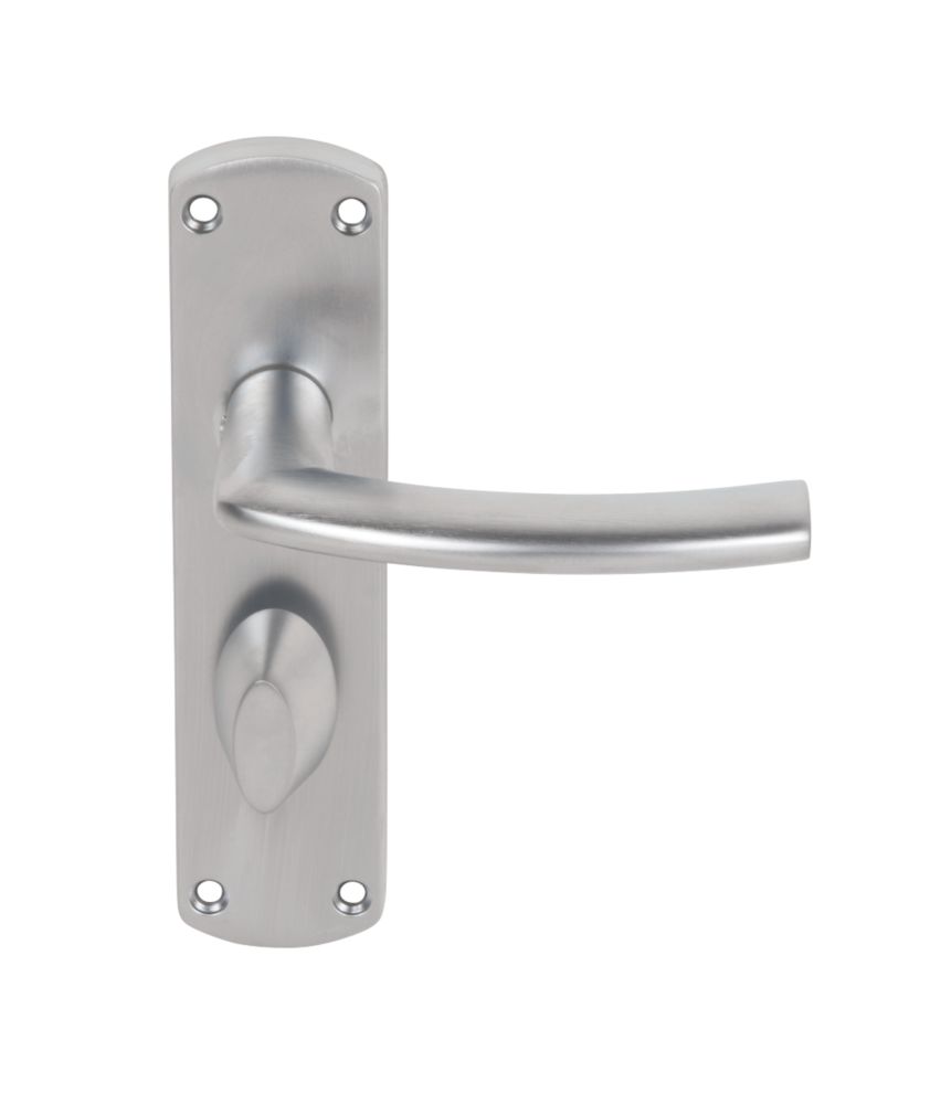 Smith & Locke Dos Fire Rated LoB Bathroom Door Handles Pair Satin Chrome Reviews