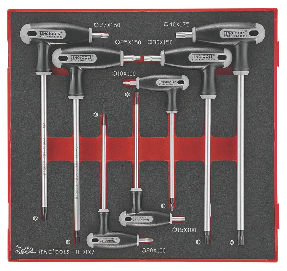 Teng Tools TEDTX7 TX EVA T-Handle TX Key Set 7 Pieces Reviews