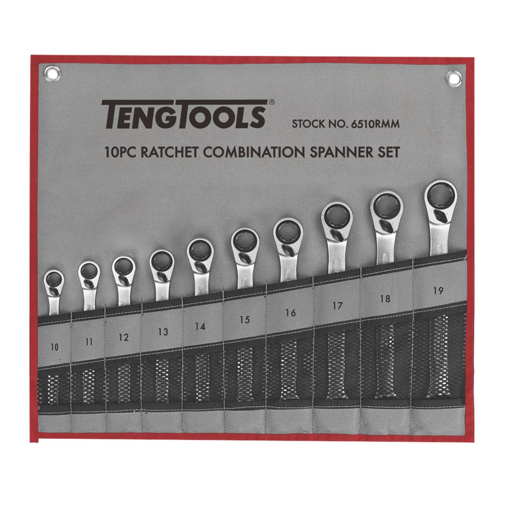 Teng Tools 6510RMM Ratchet Metric Combination Spanner Set 10 Pieces Reviews