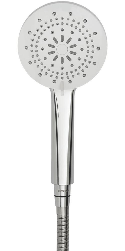 Triton Finish 5 Mode Shower Head.Triton Olivia Shower Head Chrome 120 X 250mm Hand Held Shower Heads Screwfix Com