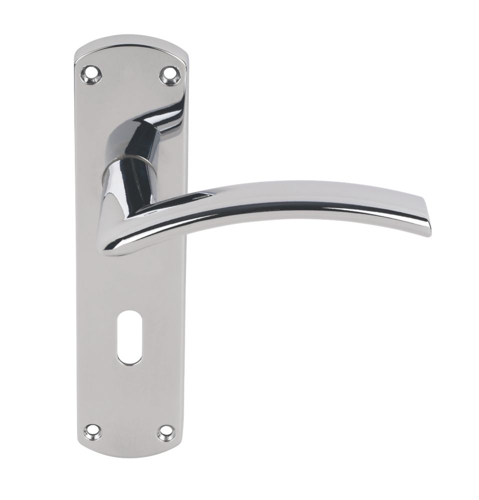 Smith & Locke Tres Fire Rated LoB Lock Door Handles Pair Polished Chrome Reviews