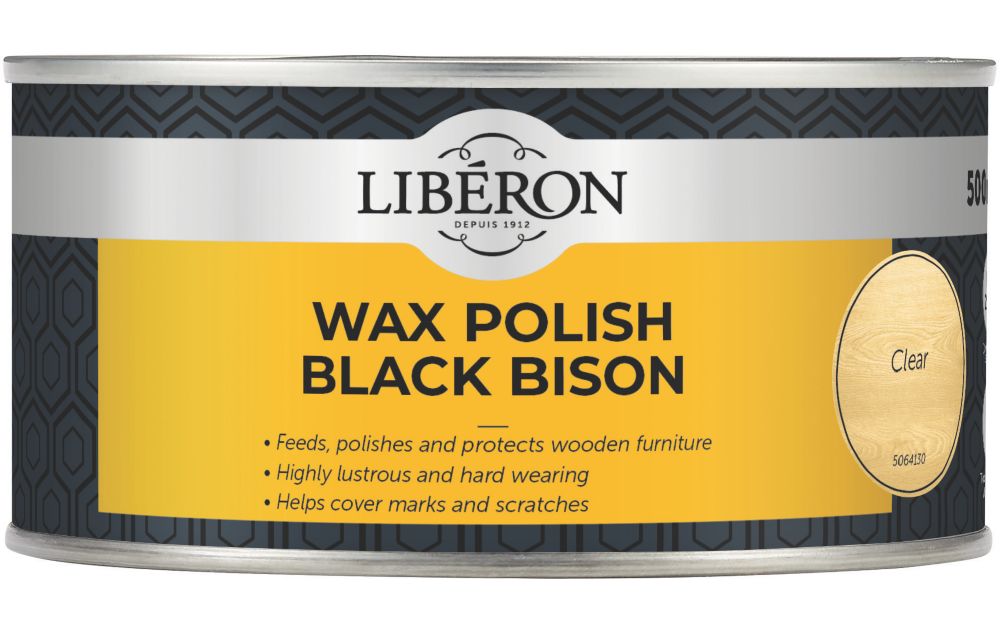 Liberon Black Bison Paste Wax Satin to gloss Clear 500ml Reviews