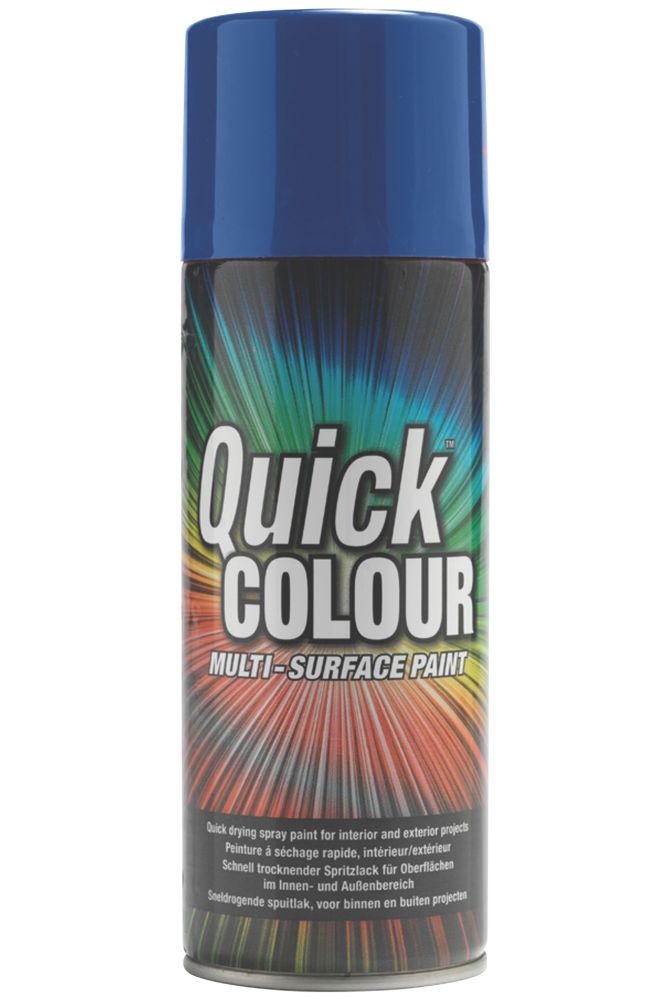 Quick Colour Spray Paint Gloss Blue 400ml Reviews