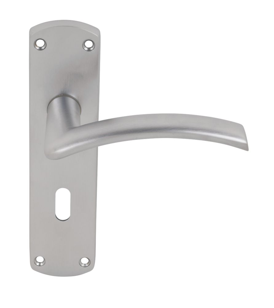 Smith & Locke Tres Fire Rated LoB Lock Door Handles Pair Satin Chrome Reviews