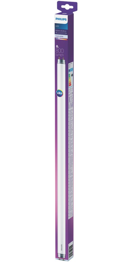 Philips G13 T8 LED Tube 800lm 8W 600mm