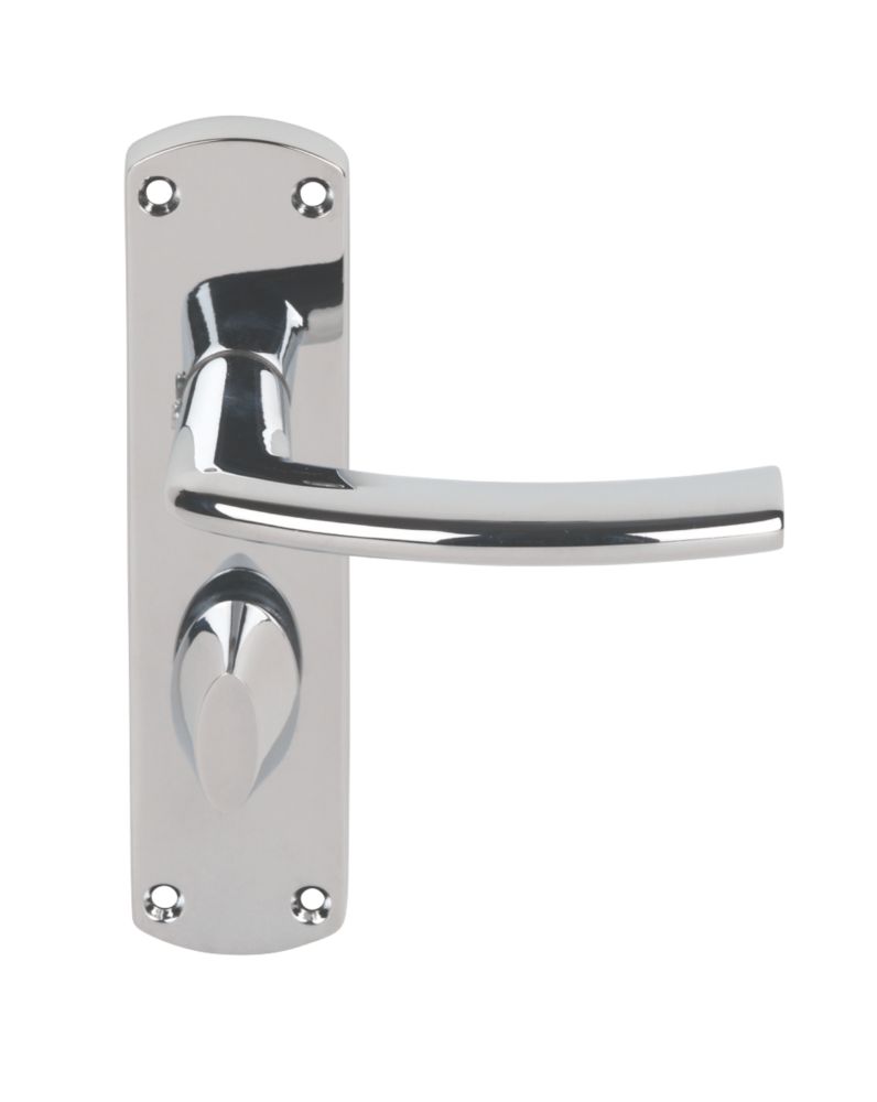 Smith & Locke Dos Fire Rated LoB Bathroom Door Handles Pair Polished Chrome Reviews