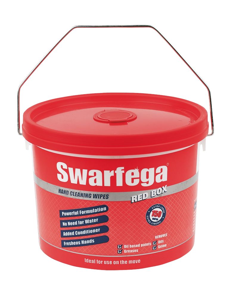 Swarfega Box Wipes Red 150 Pack Reviews