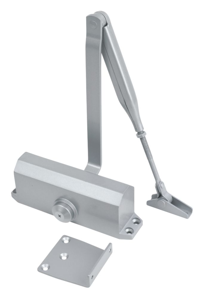 Smith & Locke Series 3 Overhead Door Closer Silver