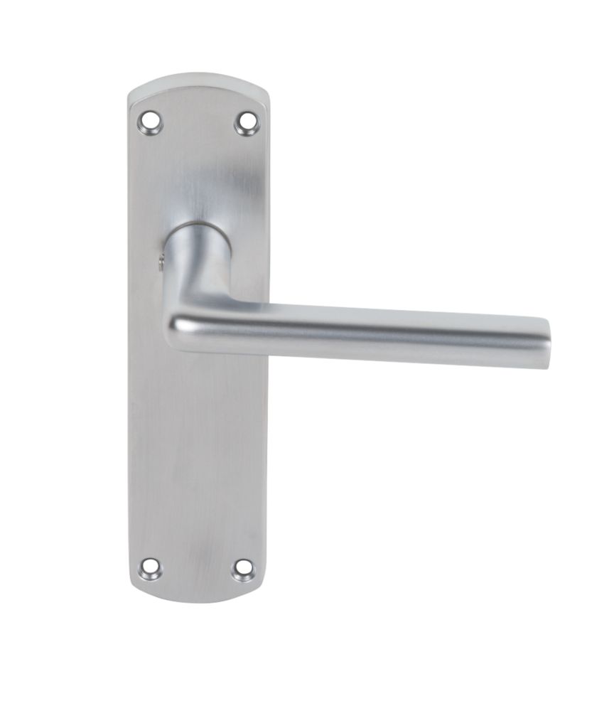 Smith & Locke Uno Fire Rated Latch Latch Door Handles Pair Satin Chrome Reviews