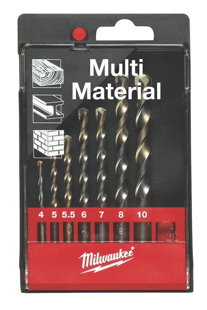 Milwaukee Straight Shank Multi-Purpose Drill Bit Set 7 Pcs Reviews