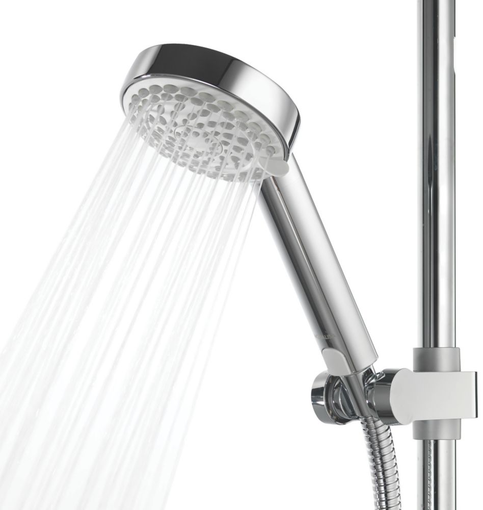 Aqualisa Visage Gravity-Pumped Rear-Fed Chrome Thermostatic Digital Shower