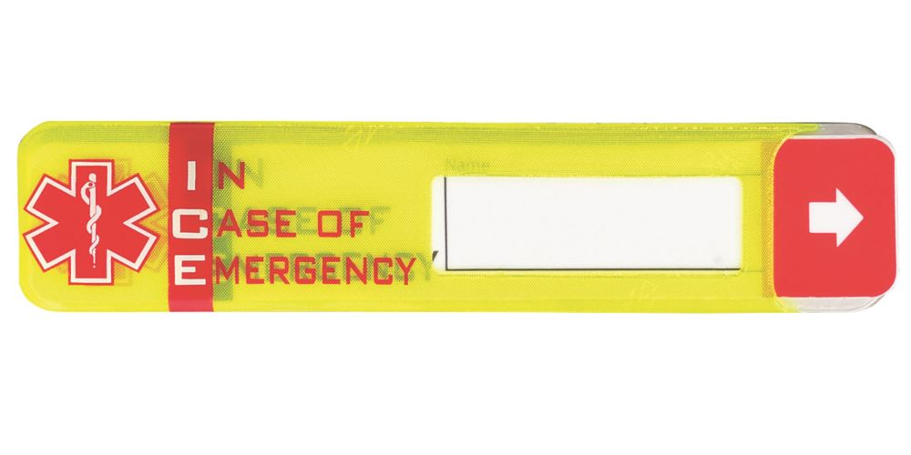 Scafftag Worker ID Emergency Tag with Window Fluorescent Yellow Reviews