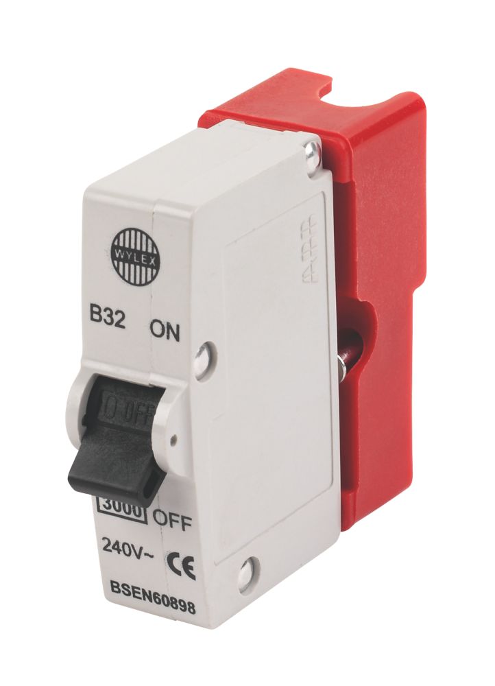 Wylex 32a Sp Type B Plug In Mcb Mcbs Screwfix Com