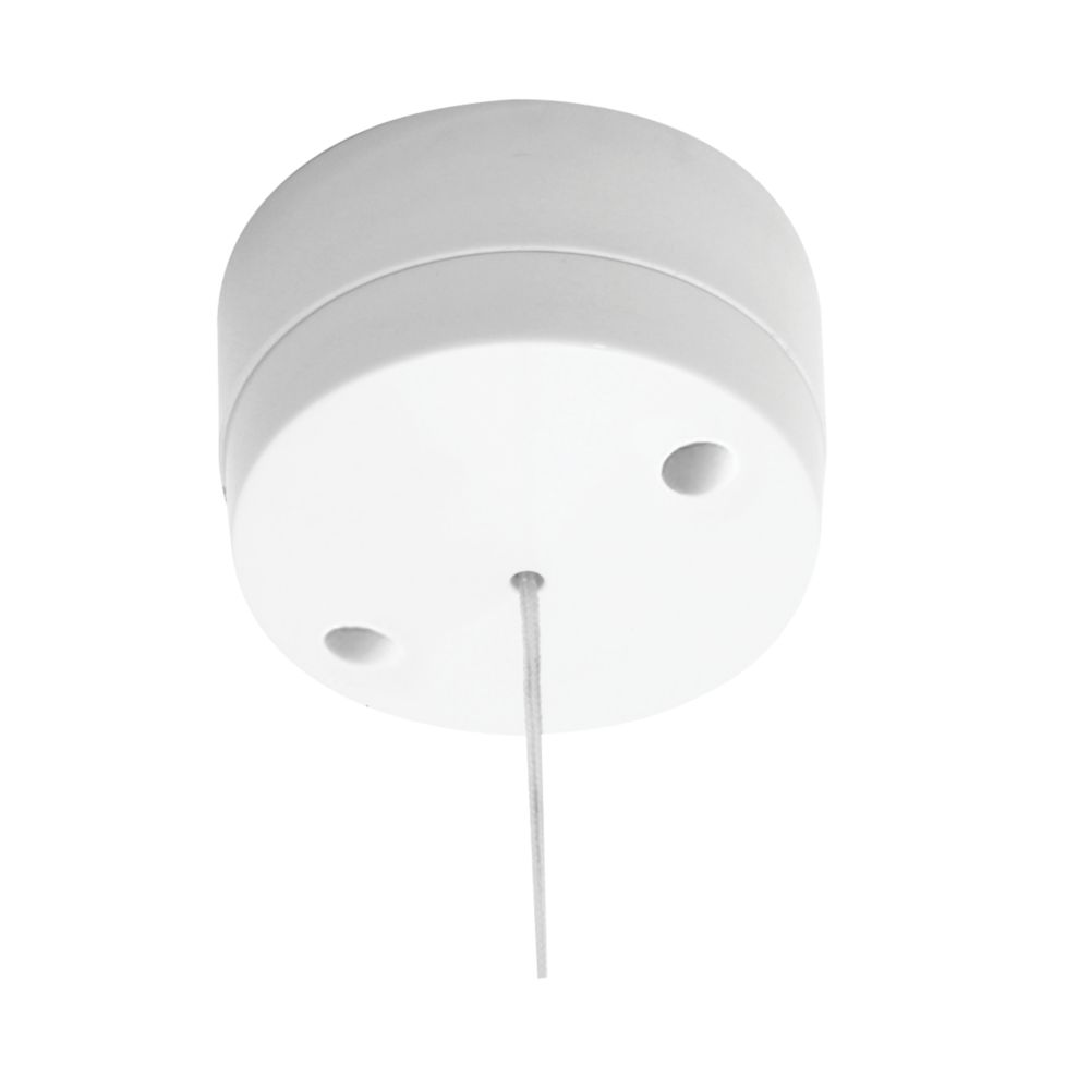 British General 6a 1 Way Pull Cord Switch White