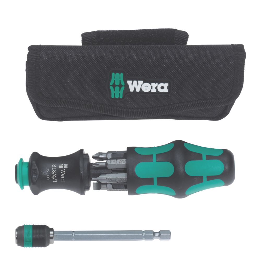 Wera Kraftform Kompakt Interchangeable Screwdriver Bit Set 8 Pieces Reviews