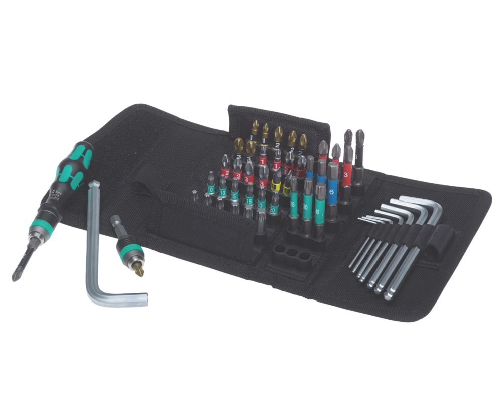 Wera Kraftform Kompakt Interchangeable Long Service Life Bits, Bit-Holder, L-key Set 52 Pieces Reviews