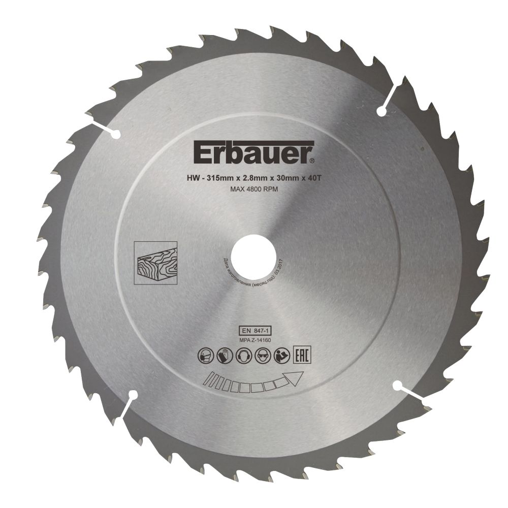 Erbauer TCT Saw Blade 315 x 30mm 40T Reviews