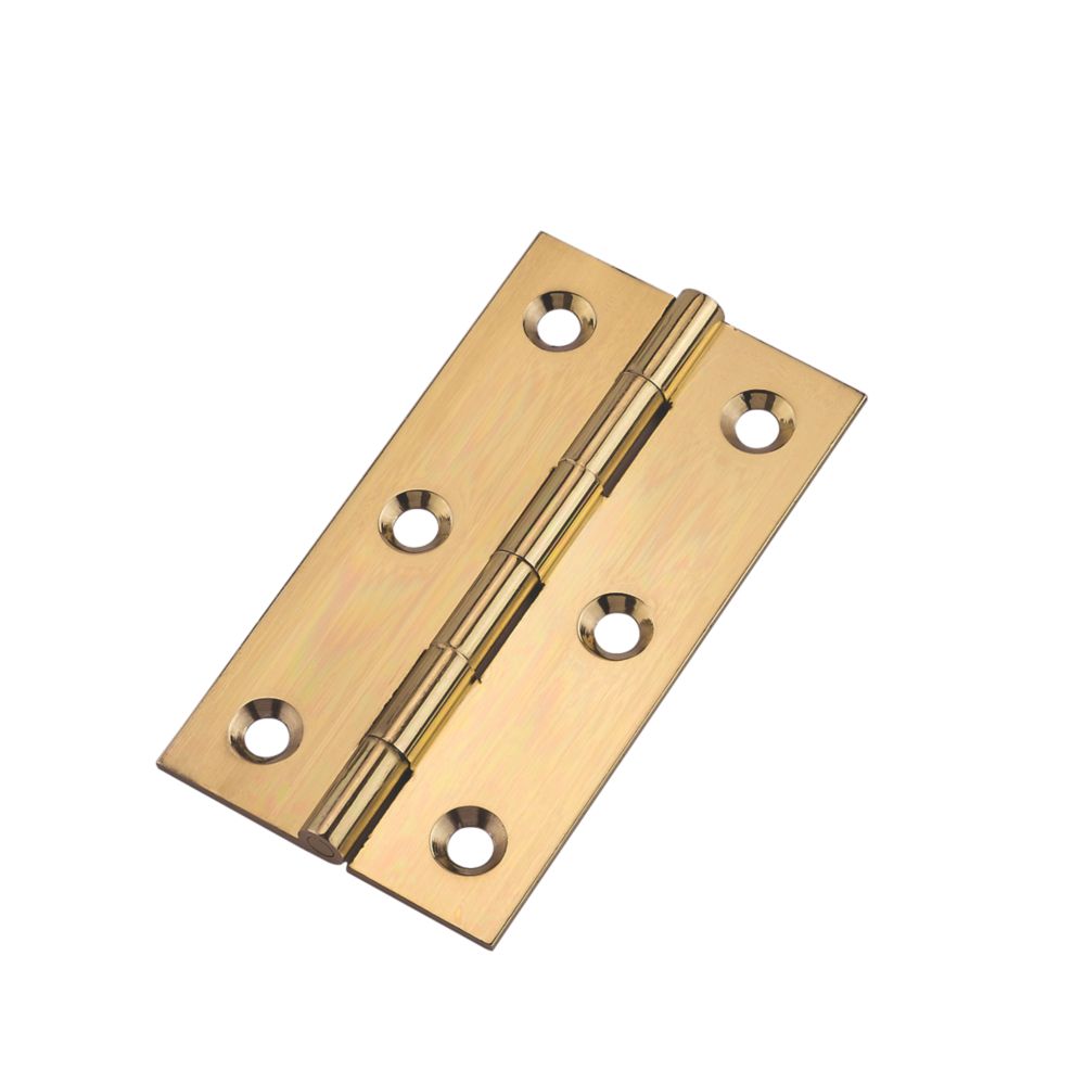 Polished Brass Butt Hinges 76 x 41mm 2 Pack Reviews