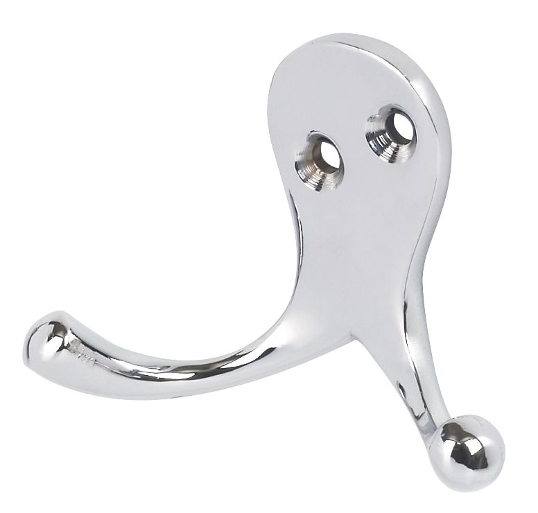 Smith & Locke Double Robe Hooks Polished Chrome 49mm 5 Pack Reviews