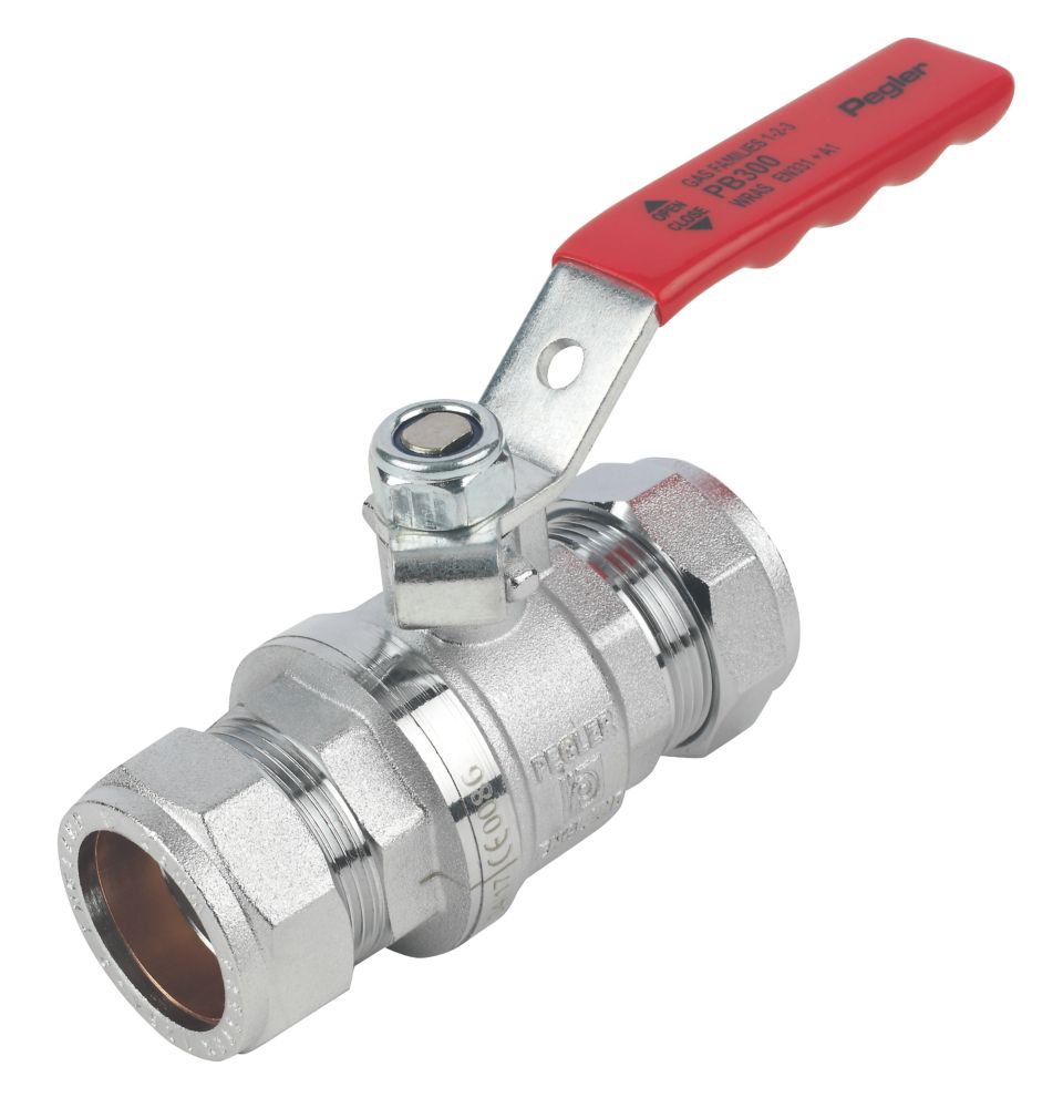 Pegler PB300 Lever Ball Valve Red 28mm Reviews