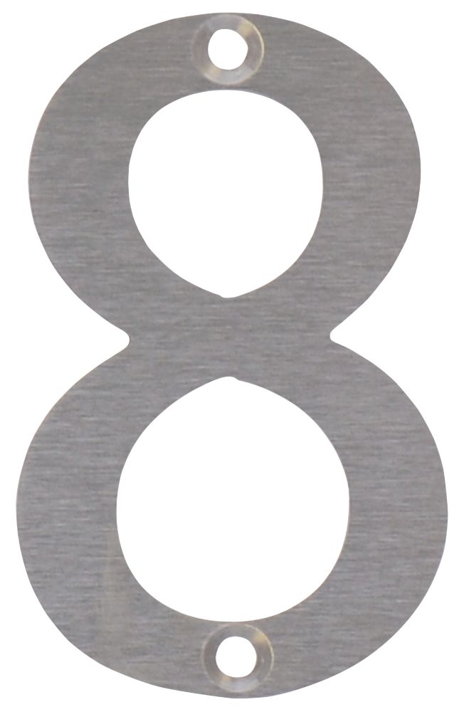 Fab & Fix Door Numeral 8 Satin Stainless Steel 78mm Reviews