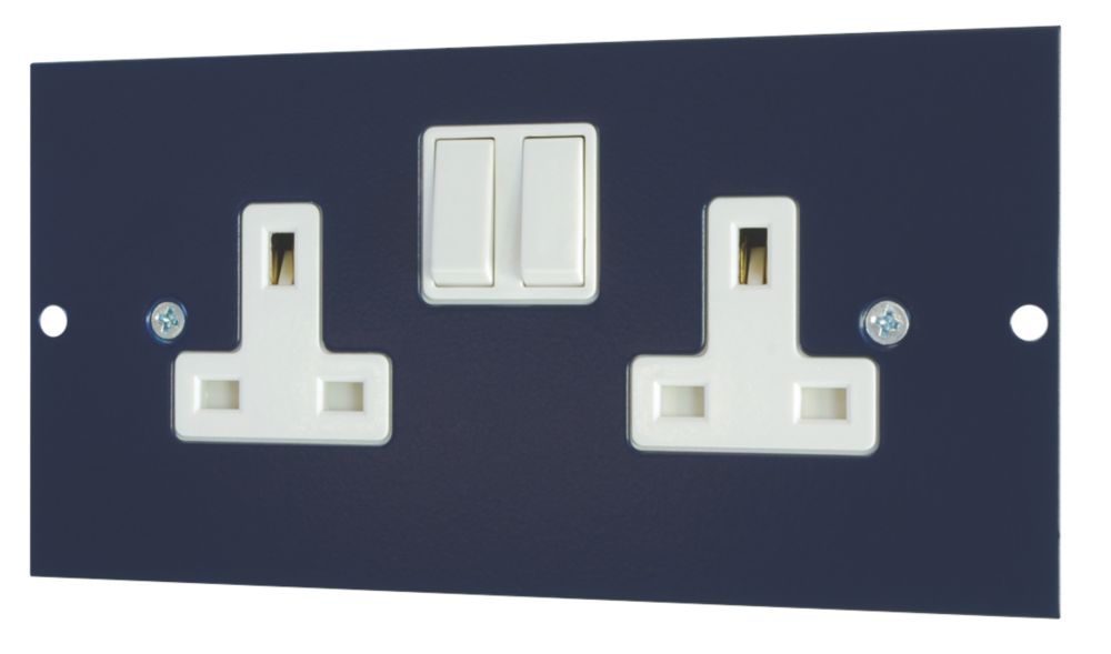 Schneider Electric 13a Twin Switched Socket Outlet 173 X 87mm
