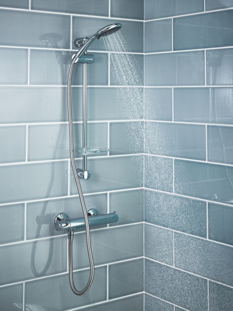 Triton Benito Rear-Fed Exposed Chrome Thermostatic Mixer Shower