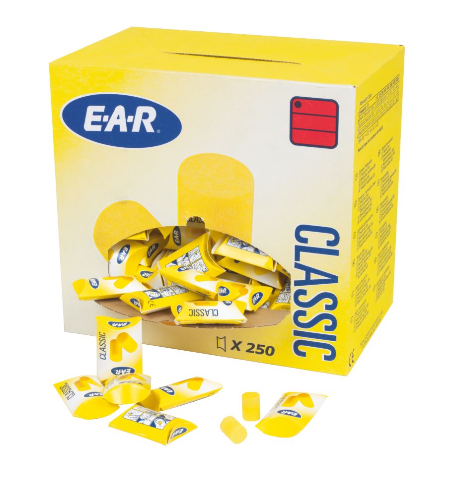 3M EAR Classic 28dB Foam Ear Plugs 250 Pairs