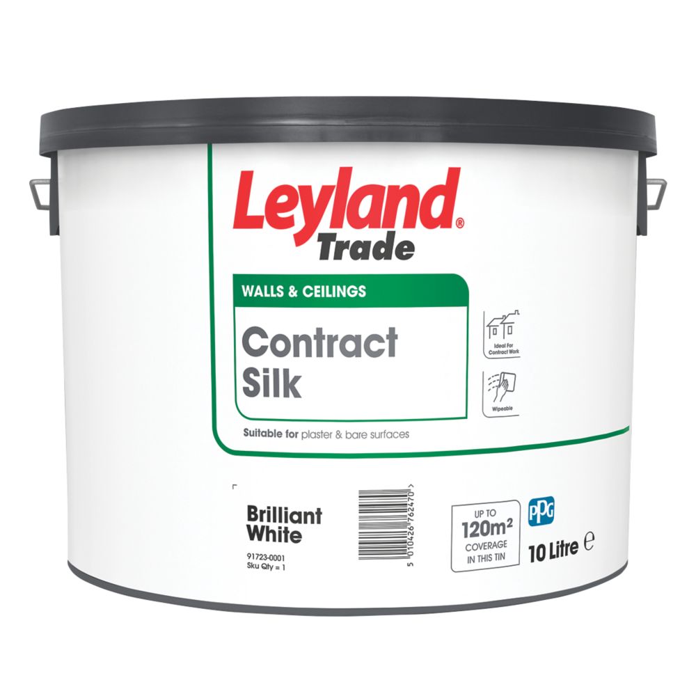 Leyland Trade Silk Emulsion Brilliant White 10Ltr Reviews