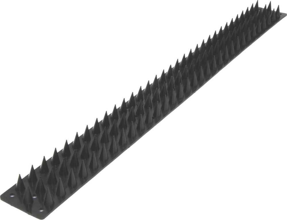 Security Solutions Black Wall Spikes 8 Pack Wall Spikes Screwfix Com