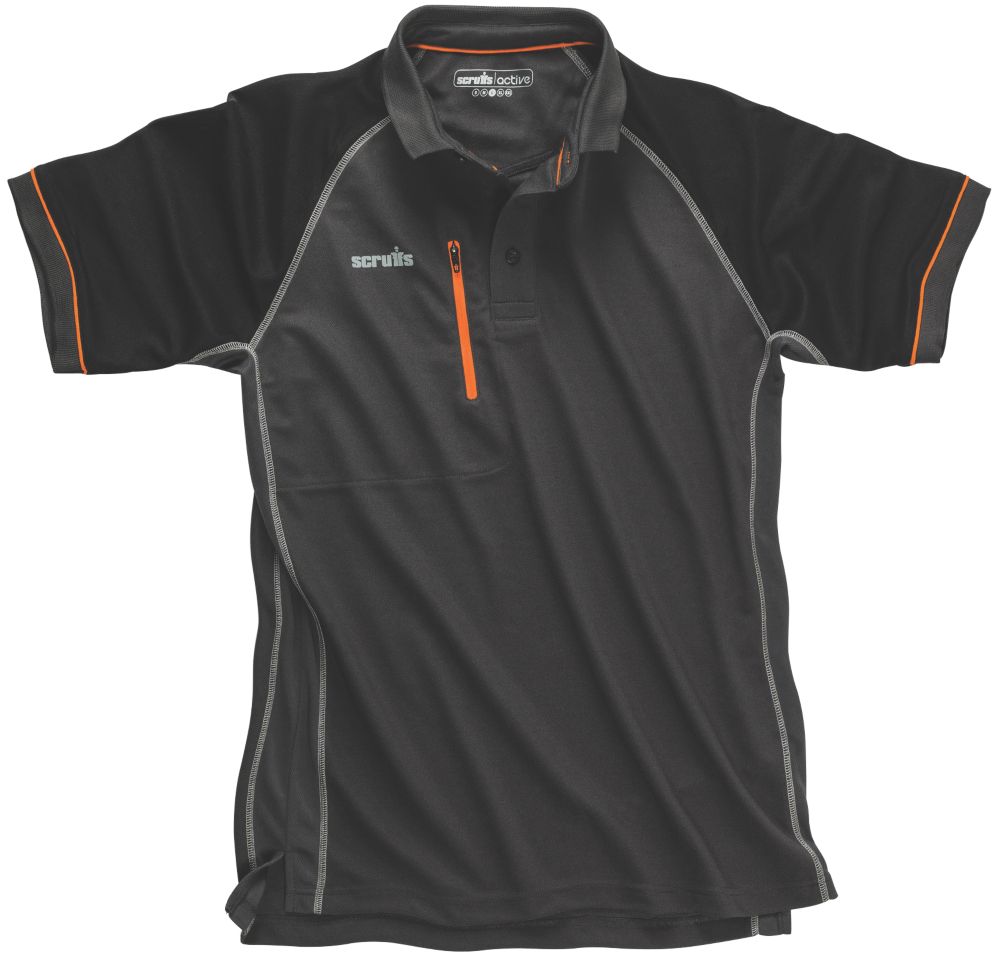 Scruffs Trade Active Polo Graphite Small 38