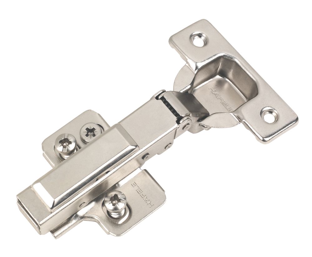 Hafele Steel Soft Close Clip On Concealed Hinges 64mm 2 Pack