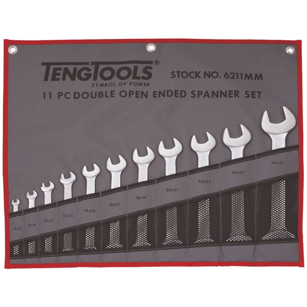 Teng Tools 6211MM Open-Ended Spanner Set 11 Pcs Reviews