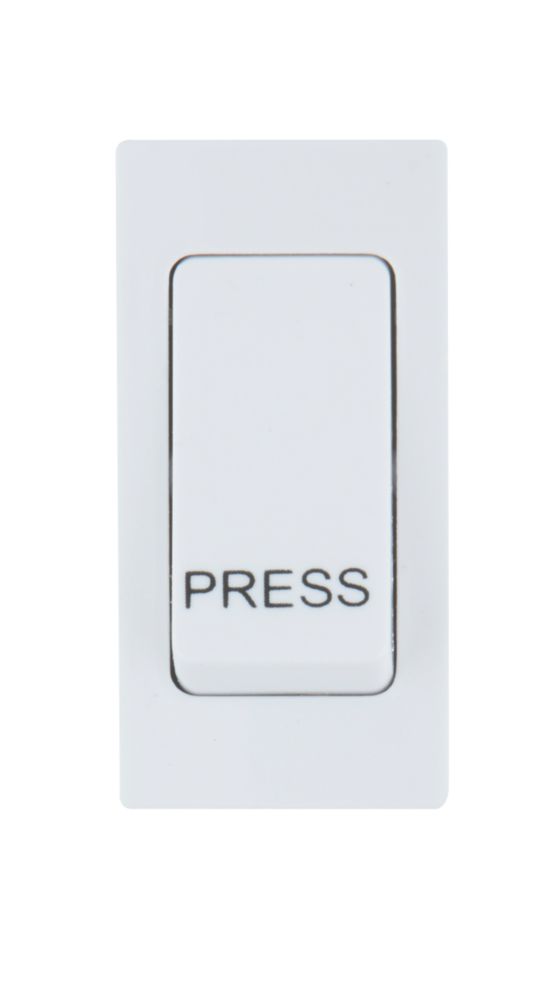 LAP EMSW14W 1-Way 16A Retractive 'Press' Switch White