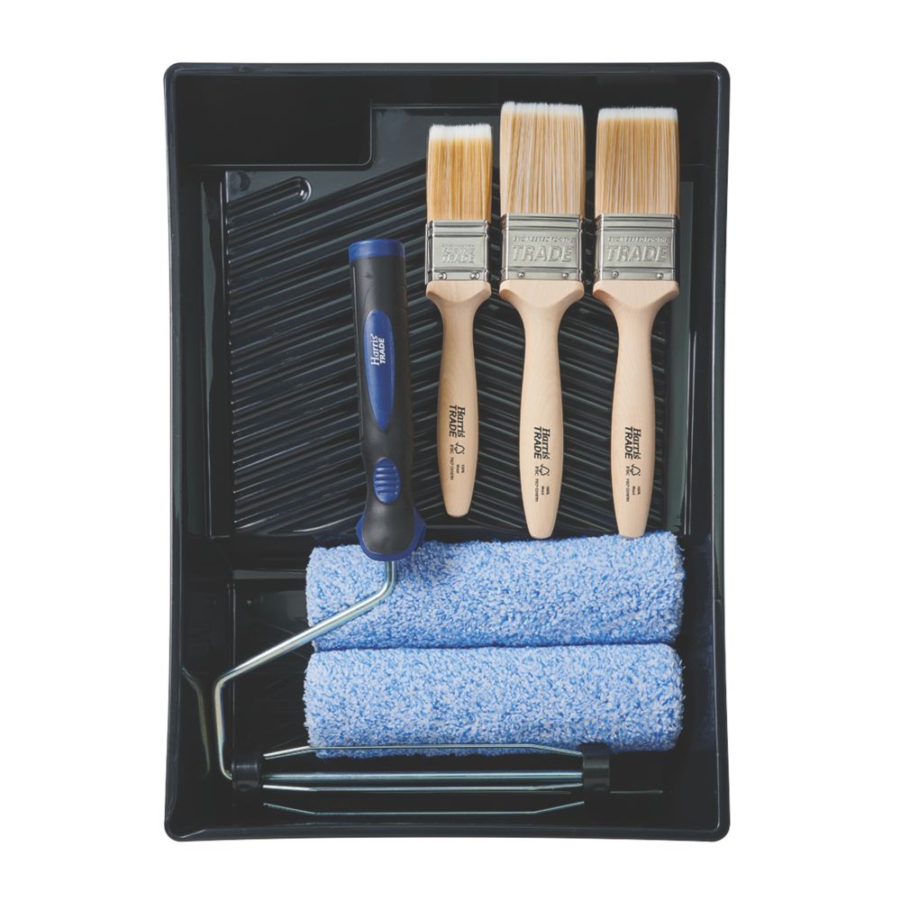 Harris Trade Medium Pile Micropoly Roller & Brush Set 7 Pieces Reviews