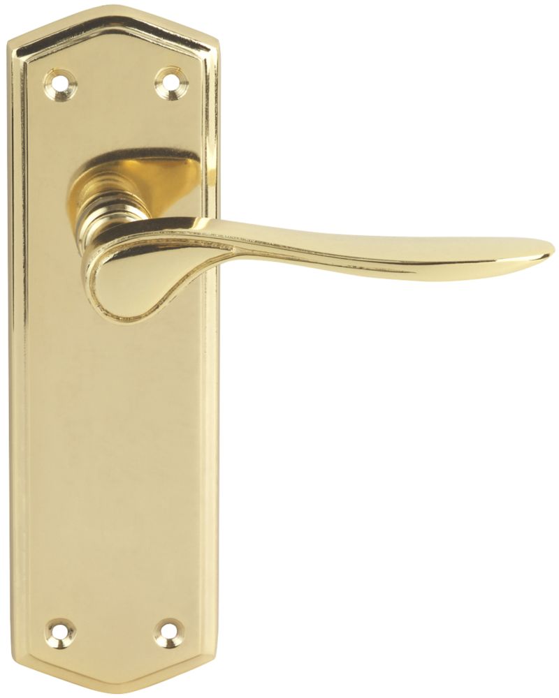 Smith & Locke Kilve Latch LoB Latch Door Handles Pair Brass Effect Reviews