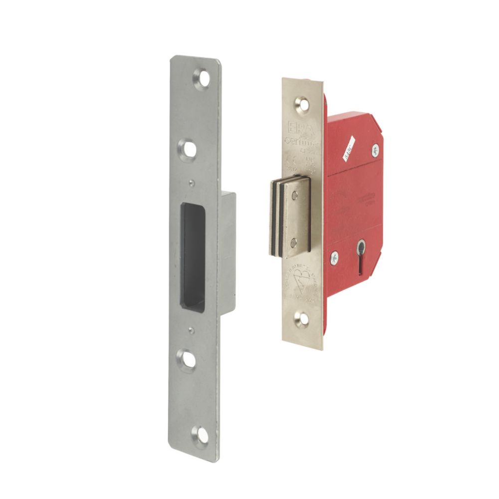 ERA Satin Nickel BS 5-Lever Mortice Deadlock 64mm Case - 44mm Backset