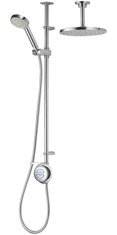 Aqualisa Quartz HP/Combi Ceiling-Fed Chrome Thermostatic Digital Shower with Diverter Reviews