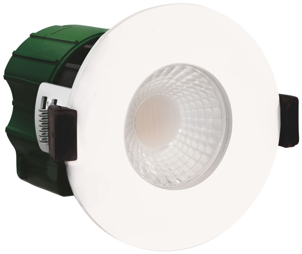 Luceco FType EFT60W Colour Change Fixed Fire Rated LED Downlight White 600lm 6W 220-240V