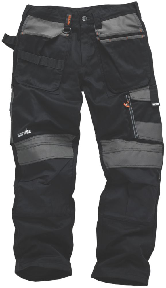 Scruffs 3D Trade Trousers Black / Grey 36