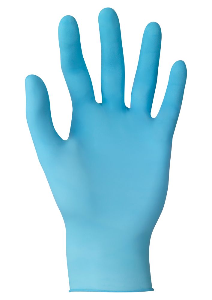 Ansell Touch N Tuff Nitrile Powder-Free Disposable Gloves Blue Large 100 Pack