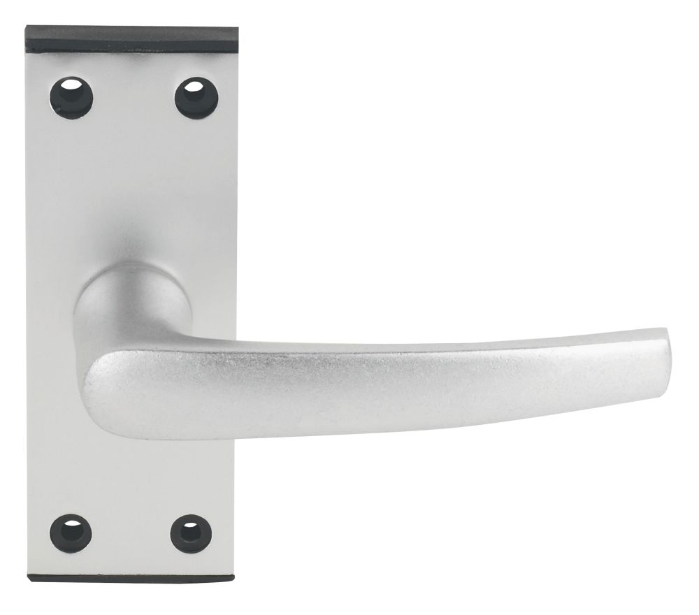 Smith & Locke Black End Cap Fire Rated Latch Latch Door Handle Set Pair Satin Aluminium Reviews