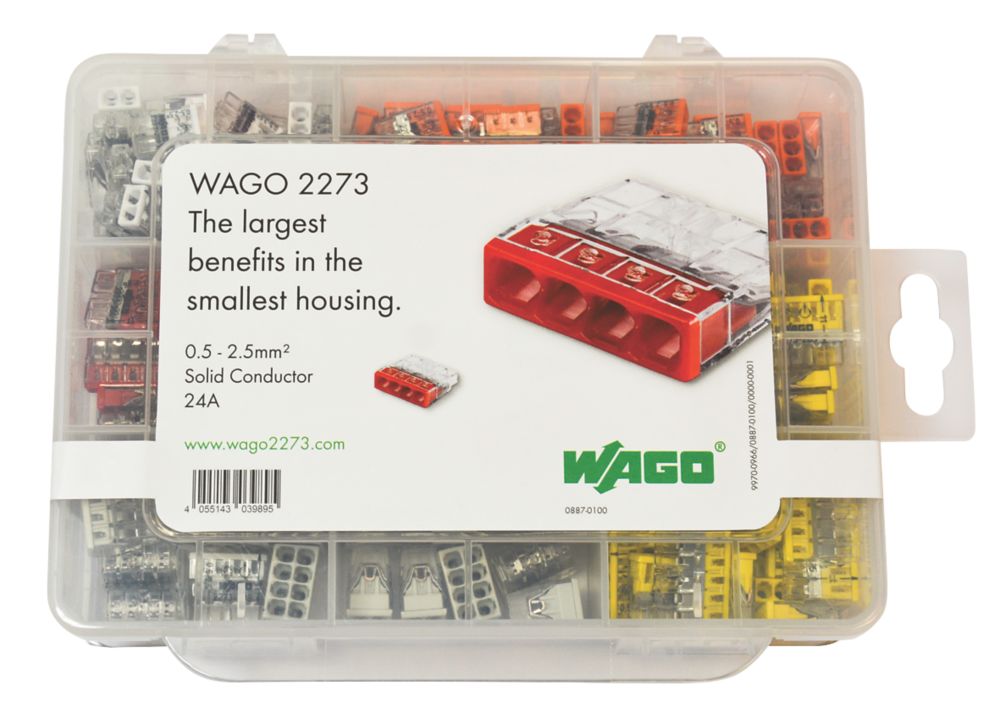 Wago Push-Wire Connector Set 24A 200 Pieces Reviews