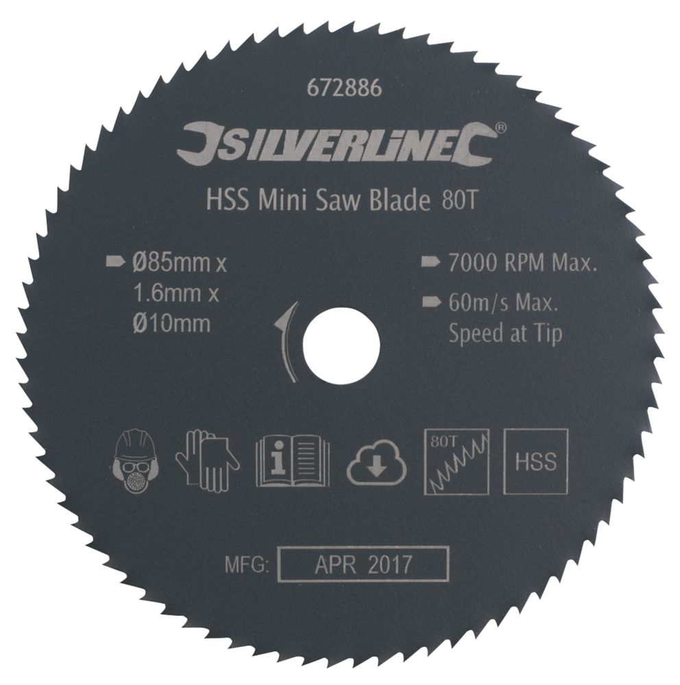 Mini Circular Saw Blade 85 x 10mm 80T Reviews