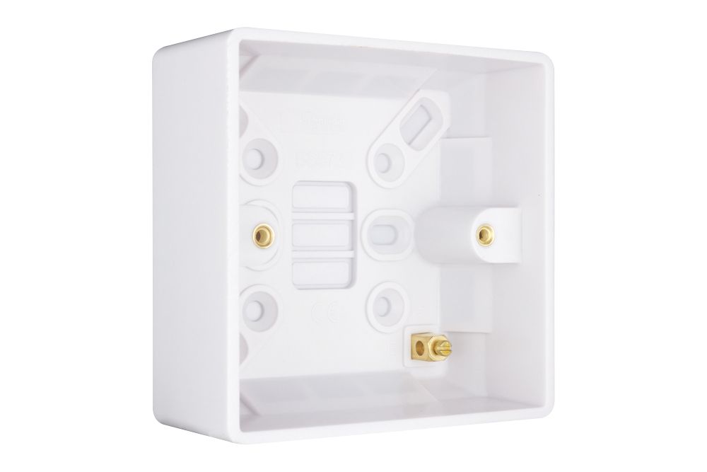 Schneider Electric 1-Gang Surface Pattress Box White 40mm