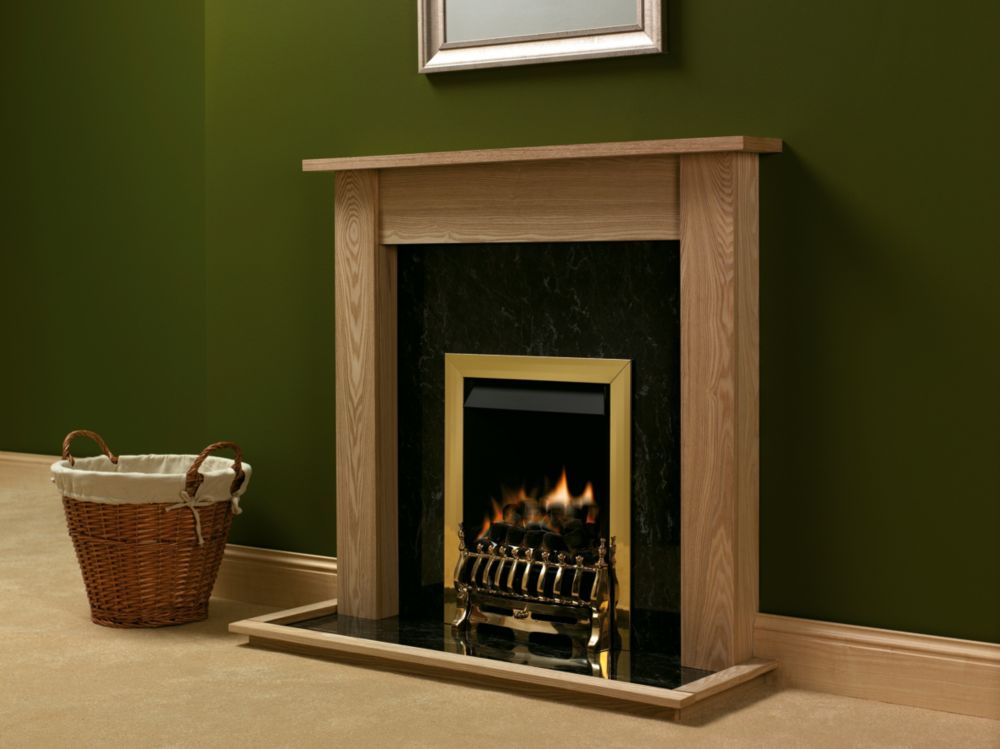 Focal Point Blenheim Brass Rotary Control Inset Gas Multiflue Fire