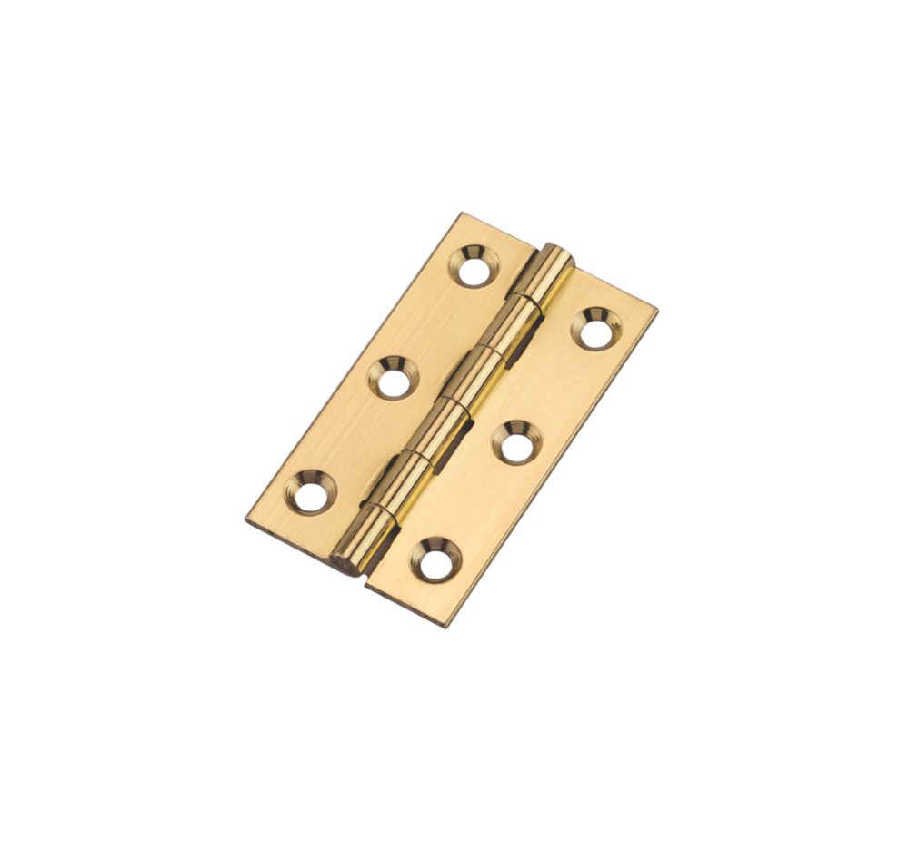 Polished Brass Butt Hinges 52 x 19mm 2 Pack Reviews